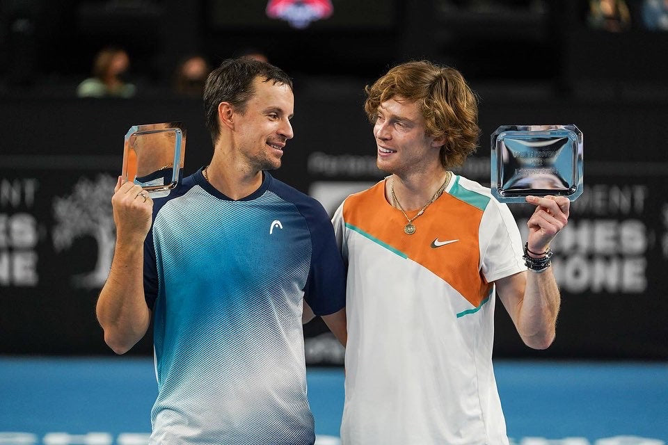 2022 ATP 250 Open 13 Provence Denys Molchanov and Andrey Rublev doub